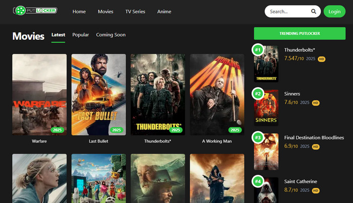 無料動画サイトPutlocker
